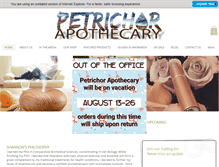 Tablet Screenshot of petrichorapothecary.com